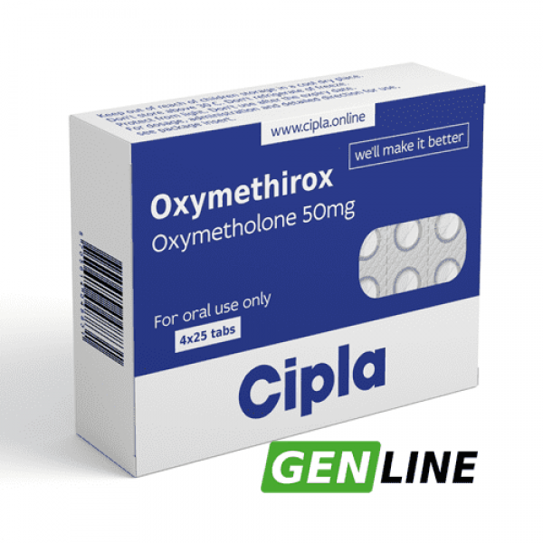 Oxymethirox Оксиметалон Cipla 100 таблеток по 50 мг упаковка